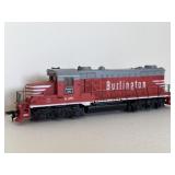 HO Scale Burlington Red Model Locomotive Train
