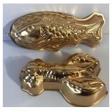 Copper Fish & Lobster Molds
