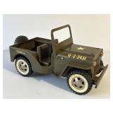 Tonka Army Jeep Pressed Steel ToyMeasures 10ï¿½