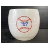 Detroit Tigers Baseball 1968 Glass Cup