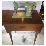 Singer Sewing Machine in MCM Cabinet