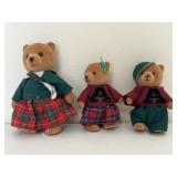 Calico Critters Flocked Teddy Bear Toy Figures