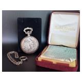 Andre Rivalle 17 Jewel Vintage Pocket Watch w/