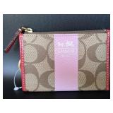 Coach Corner Zip Heritage Collection Wristlet