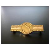 10K Gold Monogrammed Lapel Pin