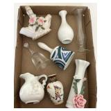 Ceramic & Glass Vases, Bells, Decor