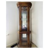Pulaski Lighted Curio Cabinet w/ Curved Glass