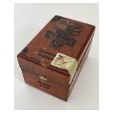 Thompson & Co Vintage Wooden Cigar Box