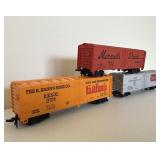 HO Scale Model Refrigerated Train Car Trio