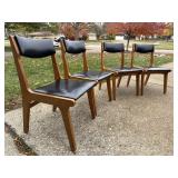 Danish Modern Dining Chairs Set of 4 MCM