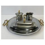 MCM Serving Set w/ Tray Creamer Sugar Butter Dish