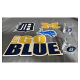 Michigan Sports Lot  Magnets & Shot Glasses
