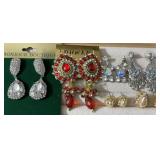 Pierced Earrings  6 Pair Assorted Styles
