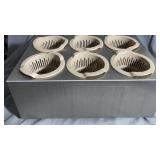 Stainless 6-Hole Flatware Organizer 7.5x14x12in