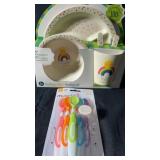 Bamboo Baby Feeding Set & Munchkin Spoons NIP