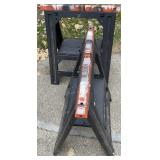 Pair of Folding Plastic Sawhorses  31x27 in