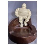 Michelin Man Bakelite Ashtray 4.5x6in