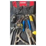 Husky Tool Bag w/ Mixed Hand Tools Lot