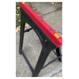 Lightweight Folding Plastic Sawhorse  31x22.5 in