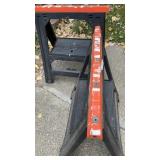 Pair of Folding Plastic Sawhorses  31x27 in
