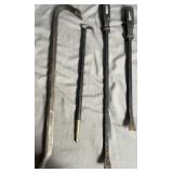 Pry Bar & Crow Bar Lot  4 Pieces (Mixed