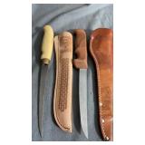 Rapala & Case Fillet Knives Lot  11in