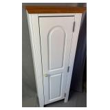 White Wood Storage Cabinet 51x19x13in