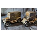 Banthrico Ford Model T Car Coin Banks Pair