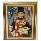 Fred Bustin "The Banker" Framed Print