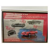 1992 Chevrolet Camaro 25th Anniversary Poster