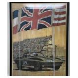 Corvette 119XP Racing Artwork in Frame