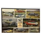 "Pontiac in the Fifties" Framed Vintage Poster