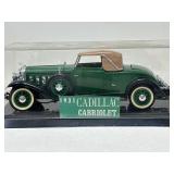 1931 Cadillac Cabriolet Model Car in Display Case