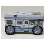 Vintage RV Camper Tin with Comic Design