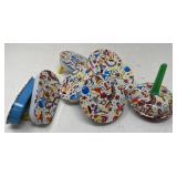 Set of Vintage Tin Noisemakers