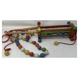 Vintage Wooden Bead Toy Bundle