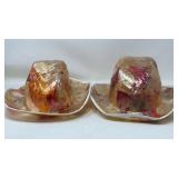 Vtg Novelty Cowboy Hats Pair