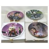 4 Elvis Collector Plates Assortment