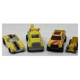 Lot of 4 Yellow Toy Cars & Trucks