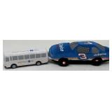 Plush GM Bus & AC Delco #3 Race Car Lot