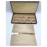 Watch Crown Assortment w/ Handwritten Chart