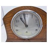 Vintage Oak Mantel Clock