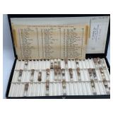 Watch crown assortment in black case