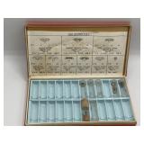 Crown assortment in blue tray case