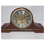 Solar Wooden Tambour Mantel Clock