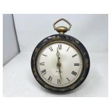 Seth Thomas Table Clock Flower Trim