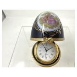Porcelain Egg Table Clock