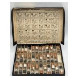 Crown assortment in labeled case