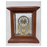 Seth Thomas Wood & Brass Anniversary Clock