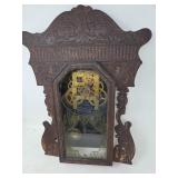 Antique Gingerbread Wall Clock with Exposed